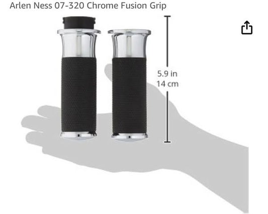 Arlen Ness 07-320 Chrome Fusion Grip