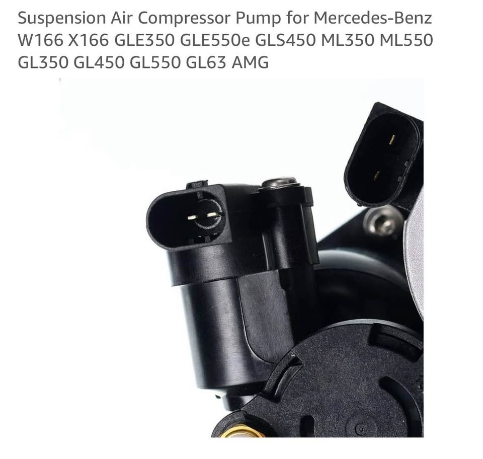 Suspension Air Compressor Pump Mercedes W166 X166 GLE350 GLE550e GLS450 ML350 ML550 GL350 GL63 AMG
