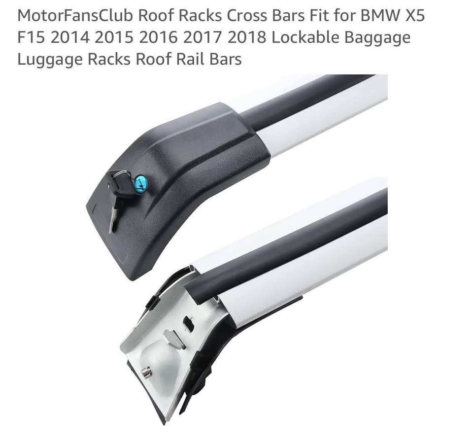 Roof Racks Cross Bars Fit for BMW X5 F15 2014 2015 2016 2017 2018 Lockable Baggage Luggage Racks