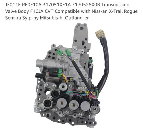 JF011E RE0F10A 317051XF1A 3170528X0B Transmission Valve Body F1CJA CVT Compatible with Nissan X-Trail Rogue Sentra Sylphy Mitsubishi Outlander