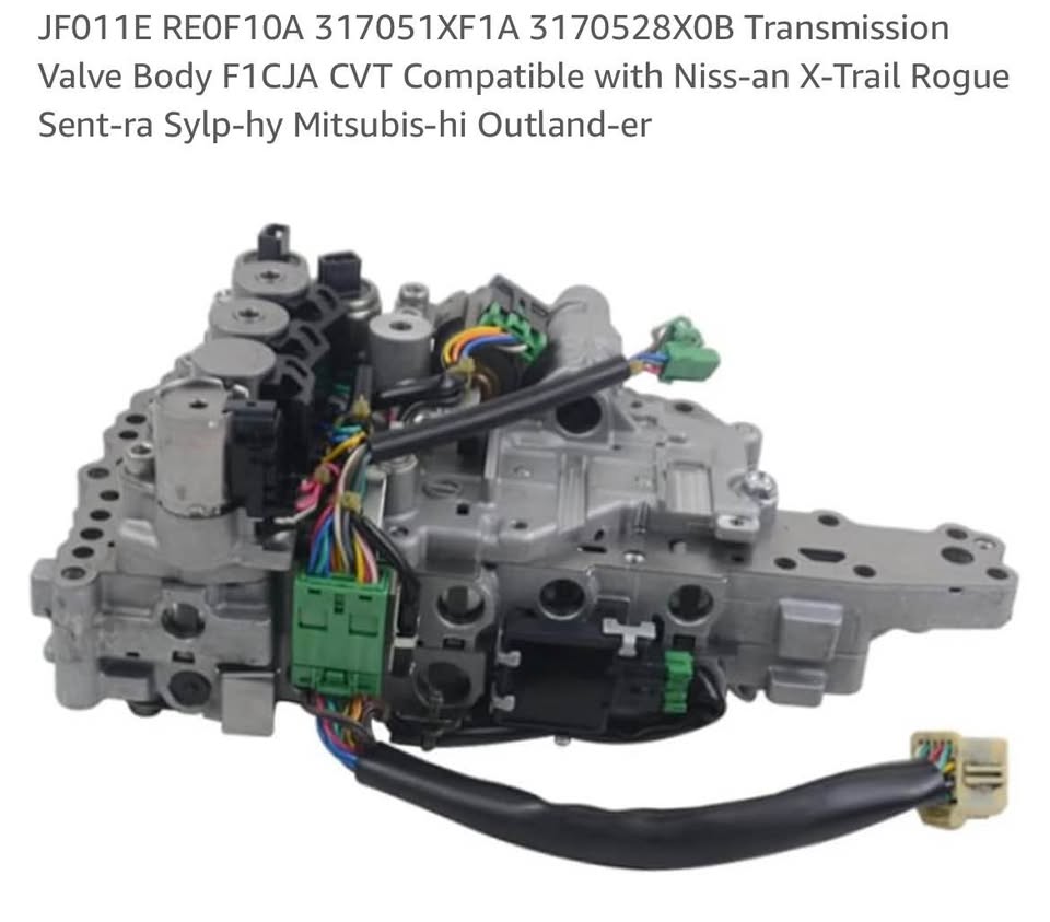 JF011E RE0F10A 317051XF1A 3170528X0B Transmission Valve Body F1CJA CVT Compatible with Nissan X-Trail Rogue Sentra Sylphy Mitsubishi Outlander