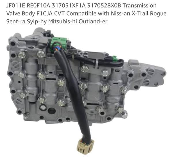 JF011E RE0F10A 317051XF1A 3170528X0B Transmission Valve Body F1CJA CVT Compatible with Nissan X-Trail Rogue Sentra Sylphy Mitsubishi Outlander