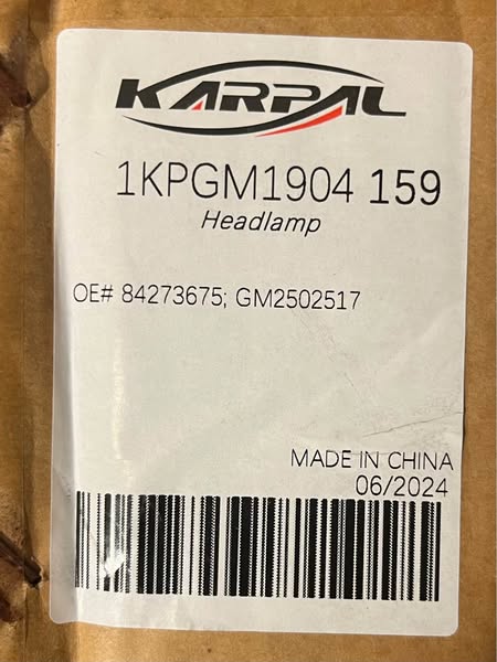 Left Driver Side Headlight Assembly W/o LED DRL For 2017 2018 2019 GMC Acadia