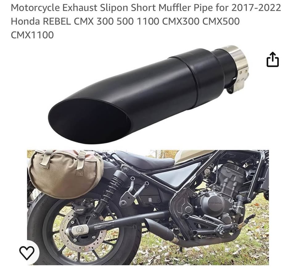 Motorcycle Exhaust Slipon Short Muffler Pipe