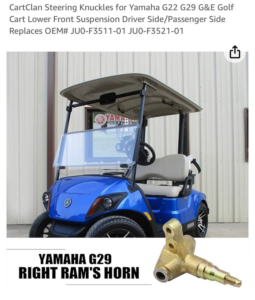 Steering Knuckles for Yamaha G22 G29 G&E Golf Cart