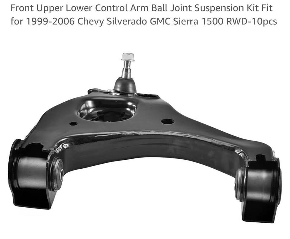 Front Upper Lower Control Arm Ball Joint Suspension Kit Fit for 1999-2006 Chevy Silverado GMC Sierra 1500 RWD-10pcs
