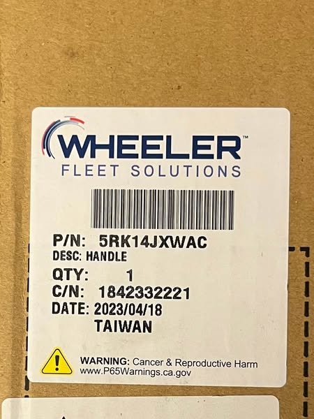 Truck Handle P/N: 5RK14JXWAC