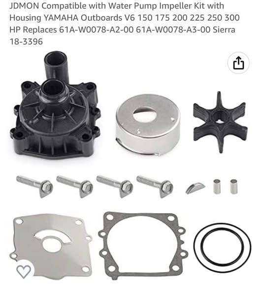 Water Pump Impeller Kit with Housing YAMAHA Outboards