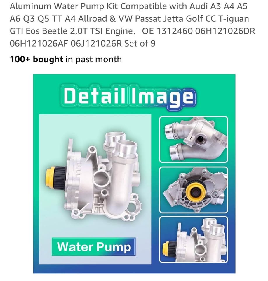 Aluminum Water Pump Kit