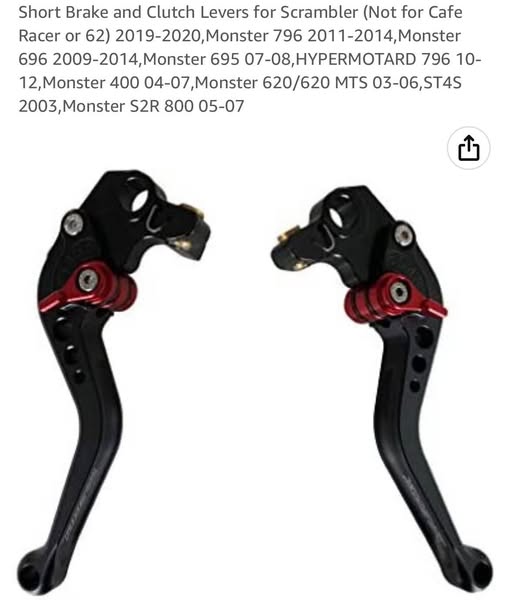 Short Brake and Clutch Levers