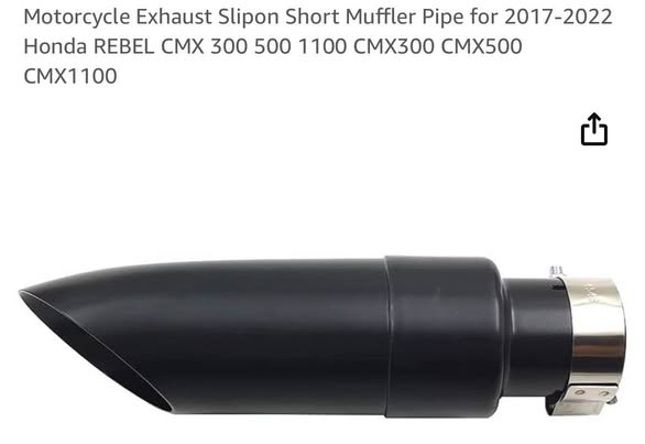 Motorcycle Exhaust Slipon Short Muffler Pipe