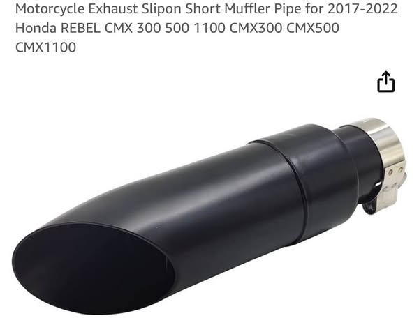 Motorcycle Exhaust Slipon Short Muffler Pipe