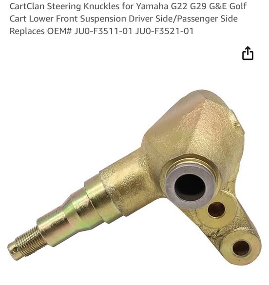 Steering Knuckles for Yamaha G22 G29 G&E Golf Cart