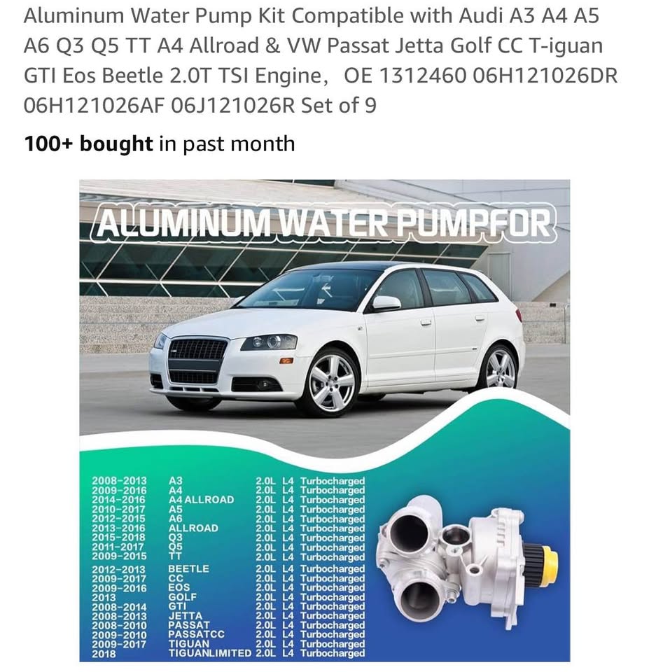 Aluminum Water Pump Kit