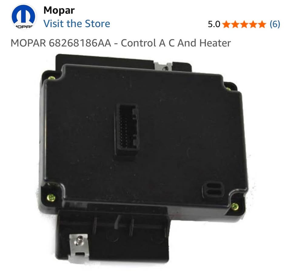 MOPAR 68268186AA - Auto AC Heater Control Module Compatible for Dodge Ram 1500 2014-2017