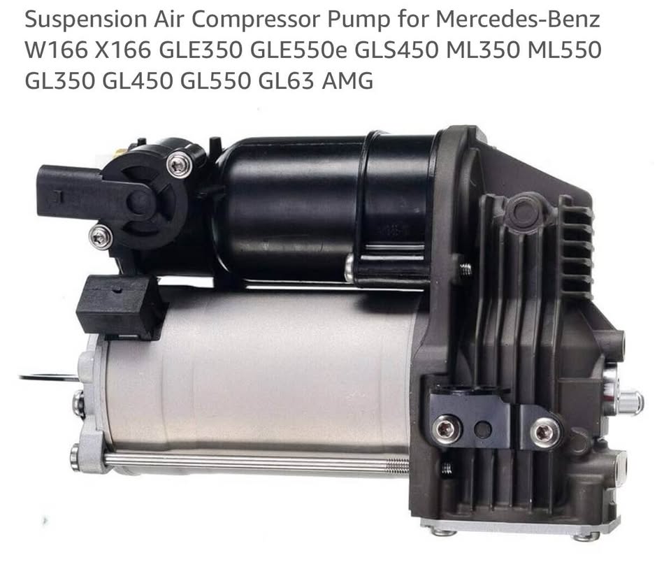 Suspension Air Compressor Pump Mercedes W166 X166 GLE350 GLE550e GLS450 ML350 ML550 GL350 GL63 AMG