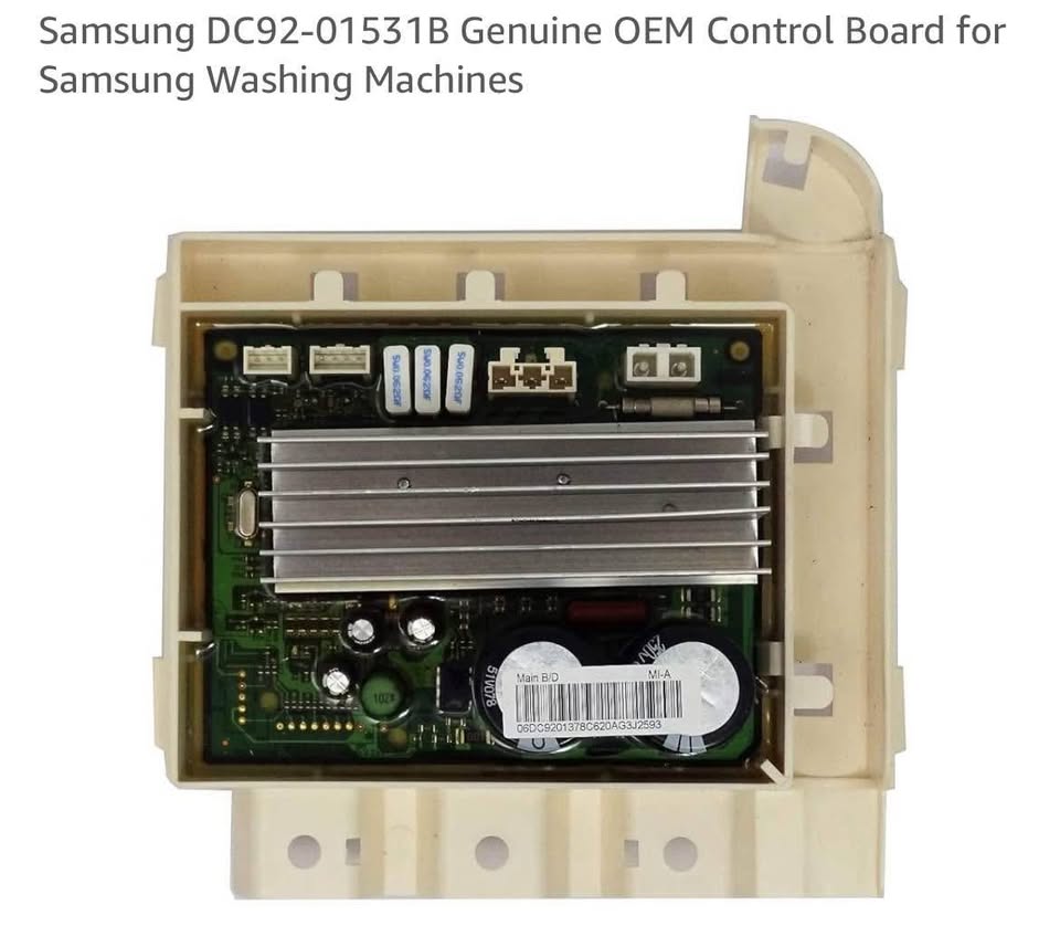Samsung DC92-01531B Genuine OEM Control Board for Samsung Washing Machines