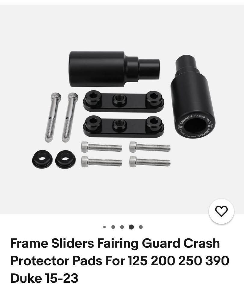 Savage Frame Sliders Fairing Guard Crash Protector Pads For 125 200 250 390 Duke 15-23