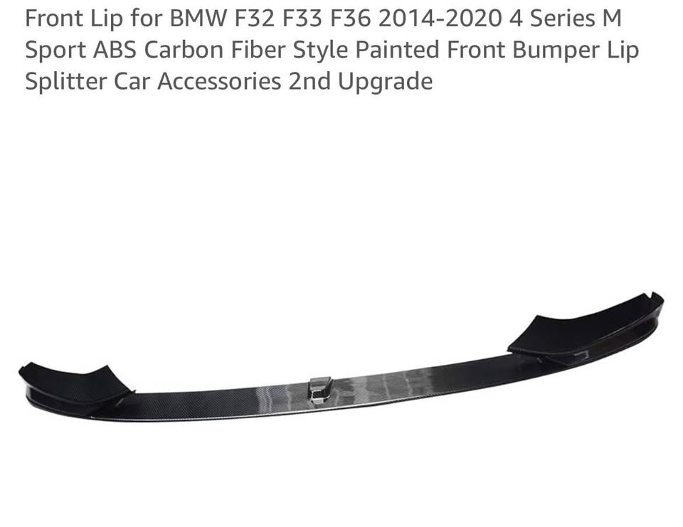Front Lip for BMW F32 F33 F36 2014-2020 4 Series M Sport ABS Carbon Fiber Style 2nd Upgrade