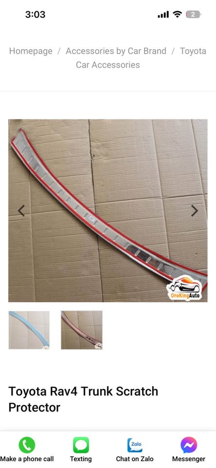 TOYOTA RAV4 TRUNK SCRATCH PROTECTOR 2019-2025