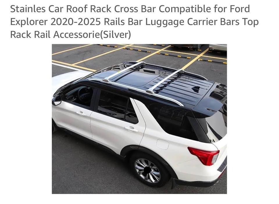 Fits for Explorer 2020-2025 Stainless Steel Roof Racks Cross Bars Crossbars