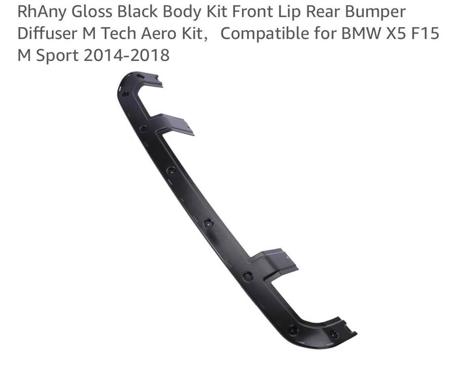 Gloss Black Body Kit Front Lip Rear Bumper Diffuser M Tech Aero Kit for BMW X5 F15 M Sport ‘14-‘18