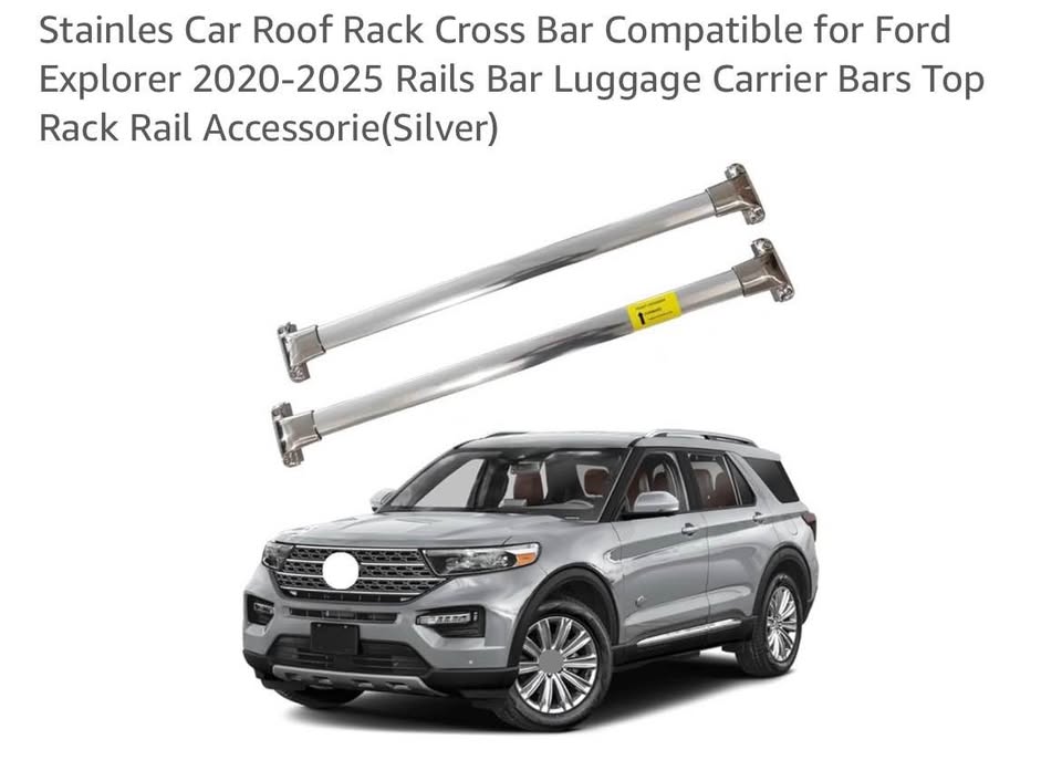 Fits for Explorer 2020-2025 Stainless Steel Roof Racks Cross Bars Crossbars