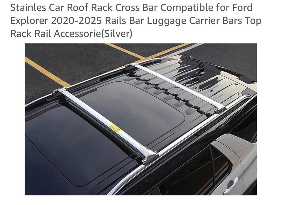 Fits for Explorer 2020-2025 Stainless Steel Roof Racks Cross Bars Crossbars