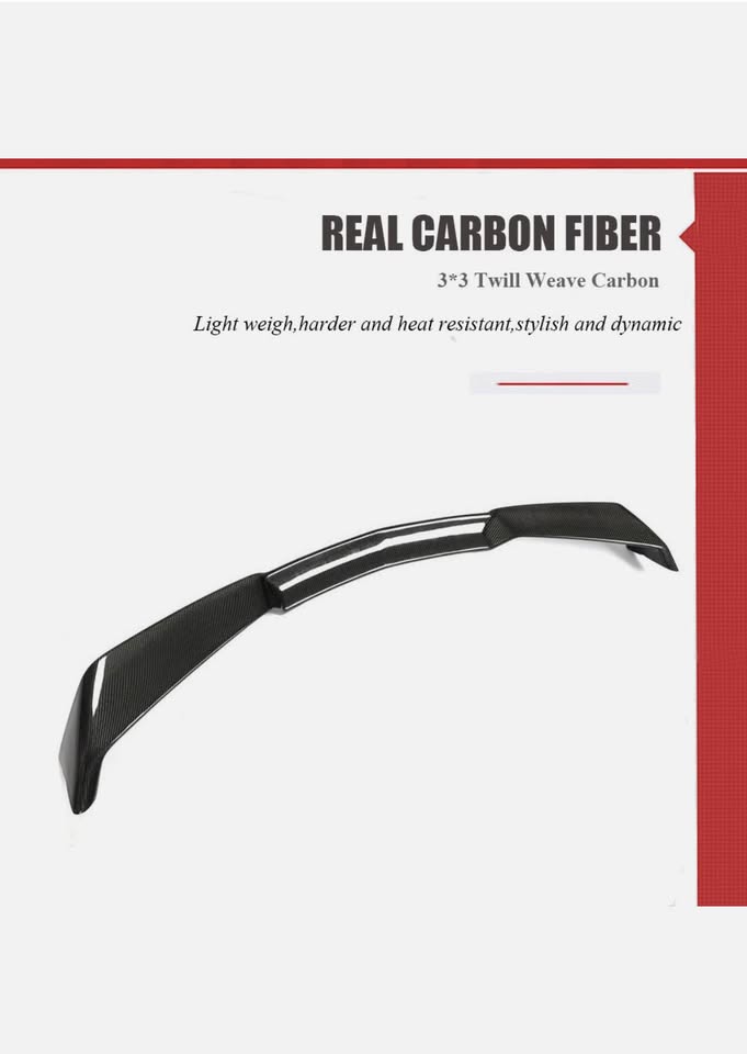 For 2020-2023 Chevrolet Corvette C8 Stingray Carbon Fiber Rear Trunk Wing Spoiler