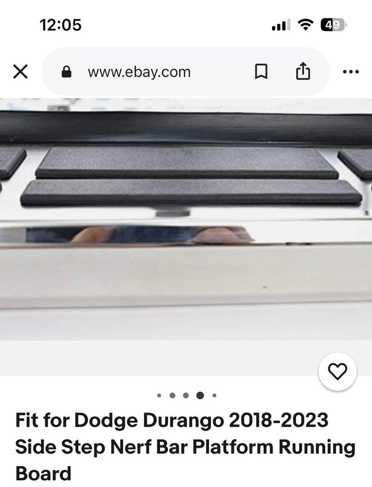 Side Step Nerf Bar Platform Running Board Fit for Dodge Durango 2018-2023