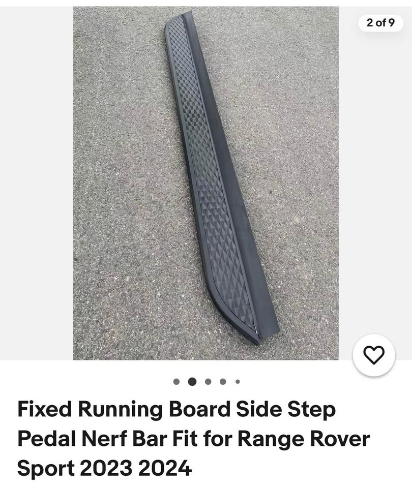 Fixed Running Board Side Step Pedal Nerf Bar Fit for Range Rover Sport 2023 2024