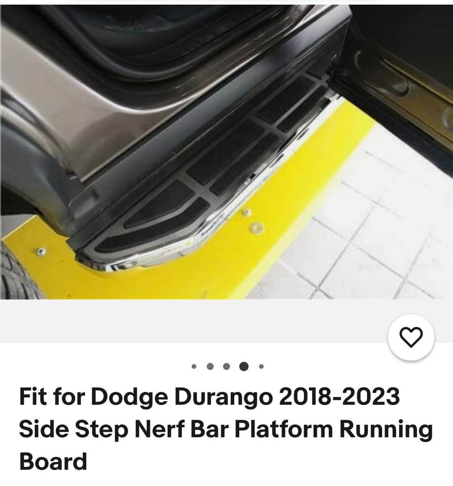 Side Step Nerf Bar Platform Running Board Fit for Dodge Durango 2018-2023