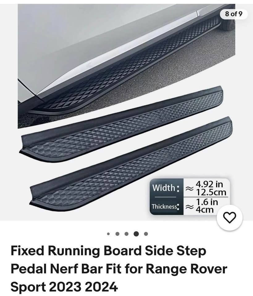 Fixed Running Board Side Step Pedal Nerf Bar Fit for Range Rover Sport 2023 2024